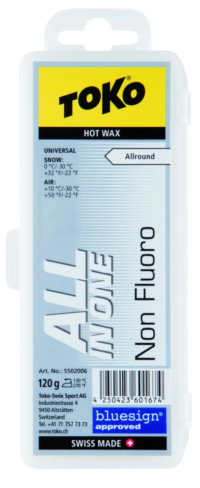 Toko All In One Iron on Ski or Snowboard Wax 120g The Ski Shop