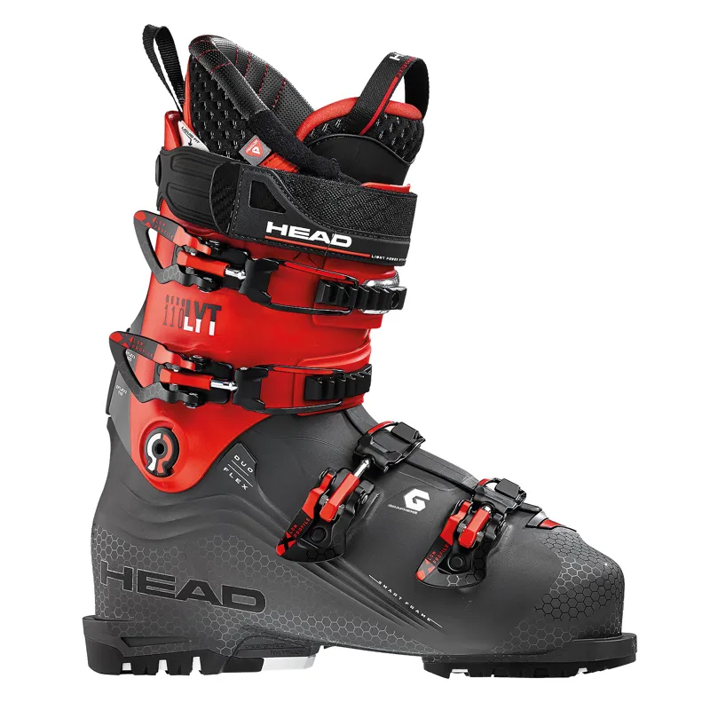 Head Nexo Lyt 110 Graphene Mens Ski Boots in Black and Red