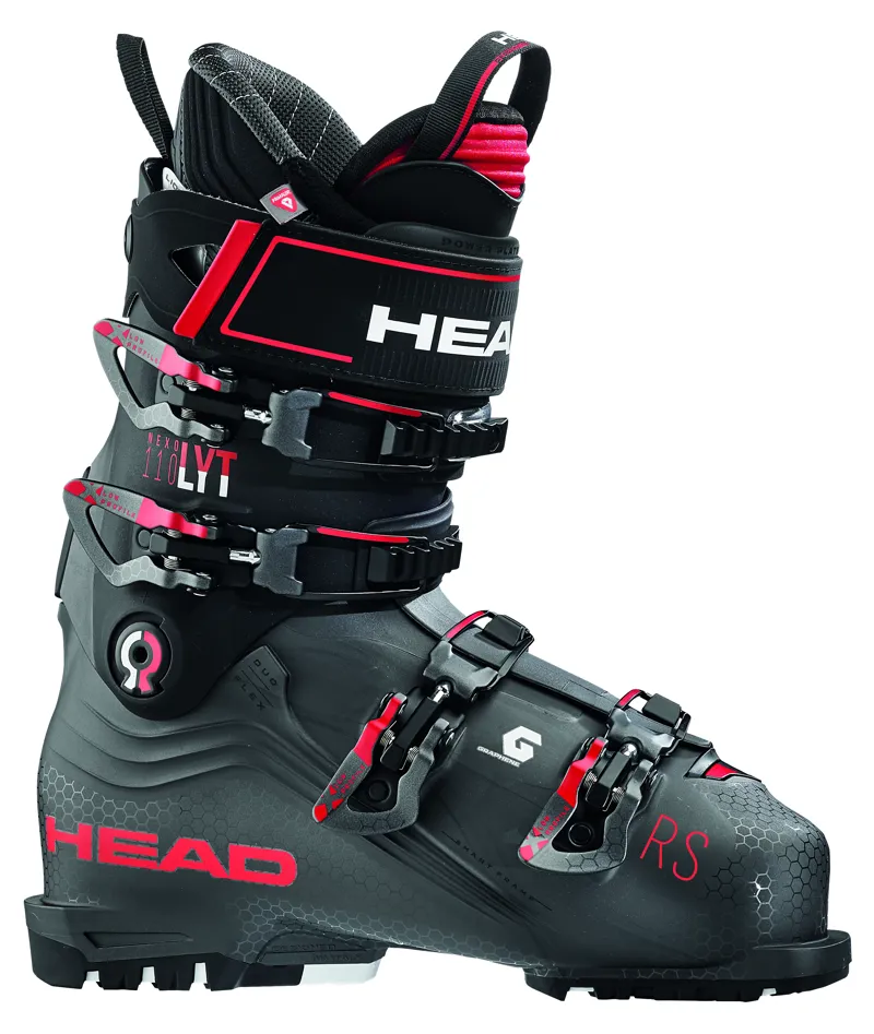 Head Nexo Lyt 110RS Mens Ski Boots in Anthracite/Red