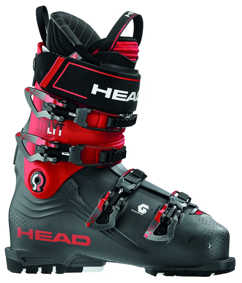 Head Nexo Lyt 110 Mens Ski Boots in Anthracite/Red
