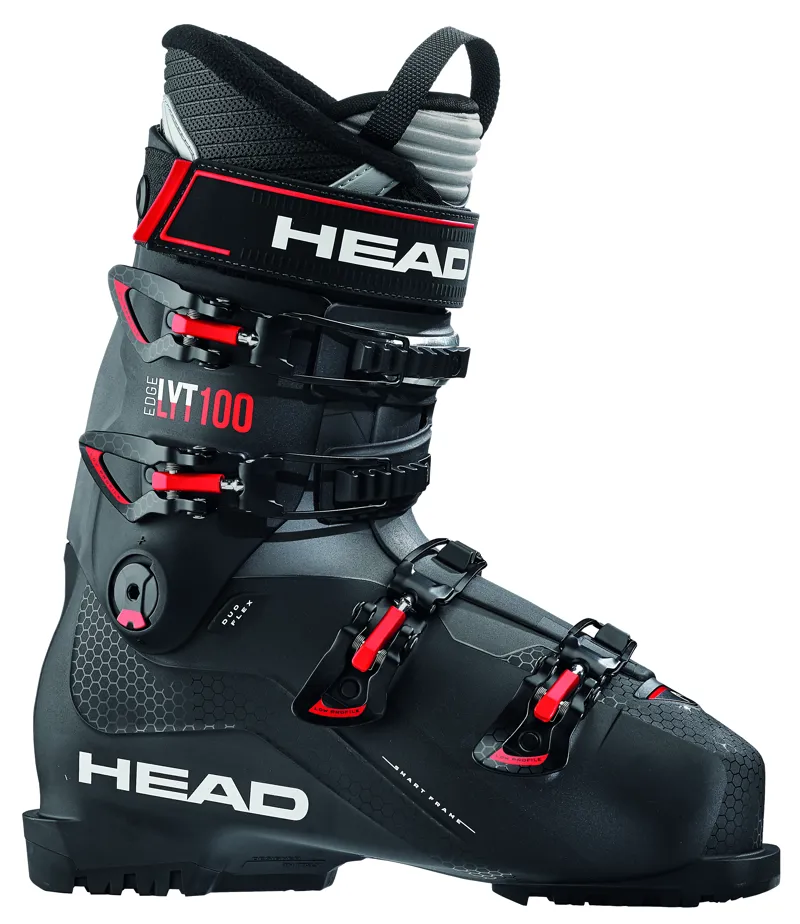 Head Edge Lyt 100 Mens Ski Boots in Black/Red