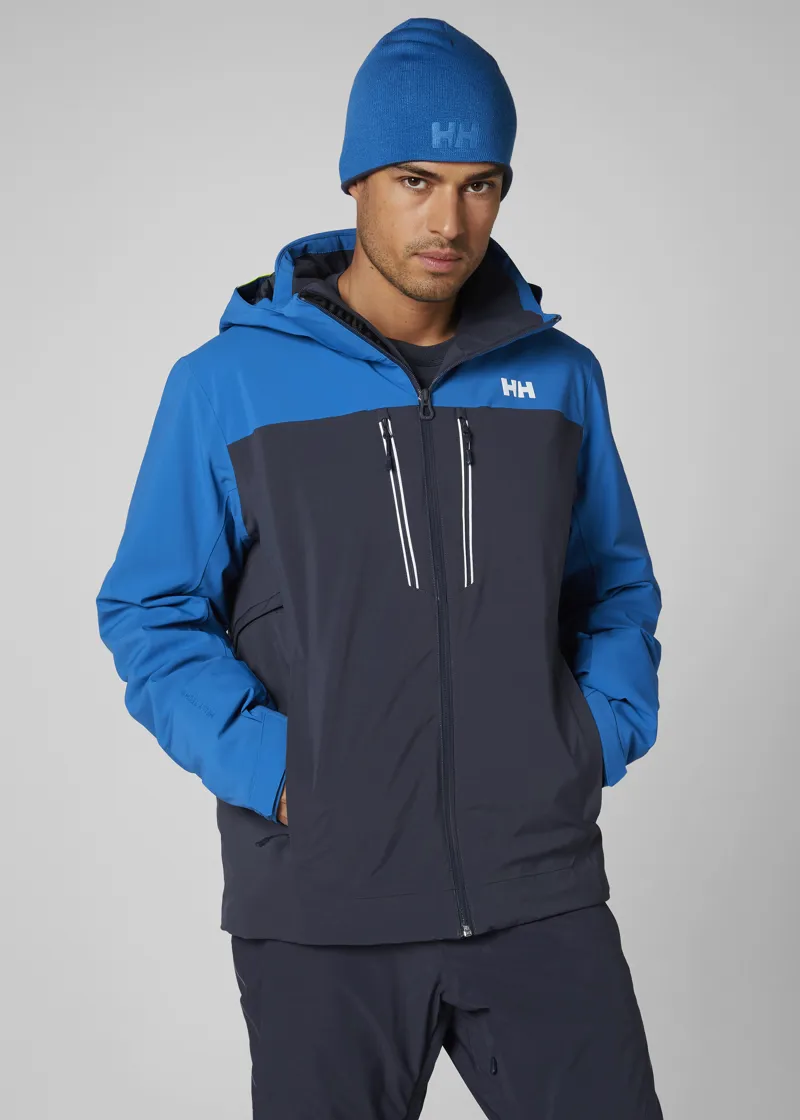 Helly Hansen Signal Mens Ski Jacket in Blue-2