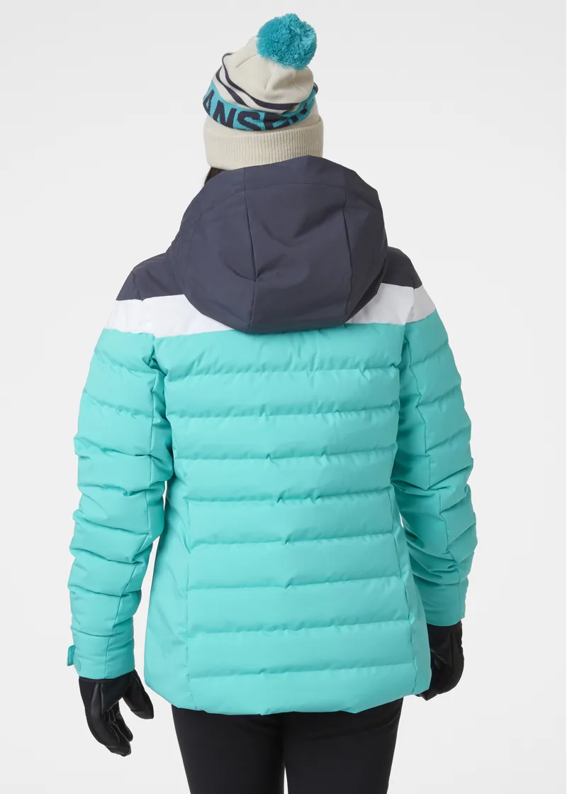 Helly Hansen Womens Imperial Puffy Ski Jacket in Turquoise-3