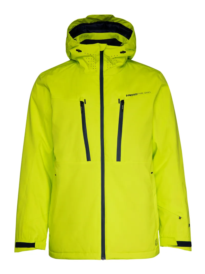Protest Timo Mens Ski Jacket in Lime