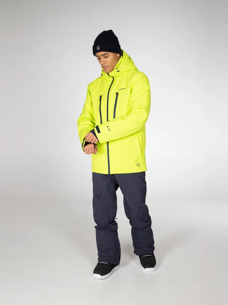 Protest Timo Mens Ski Jacket in Lime-1