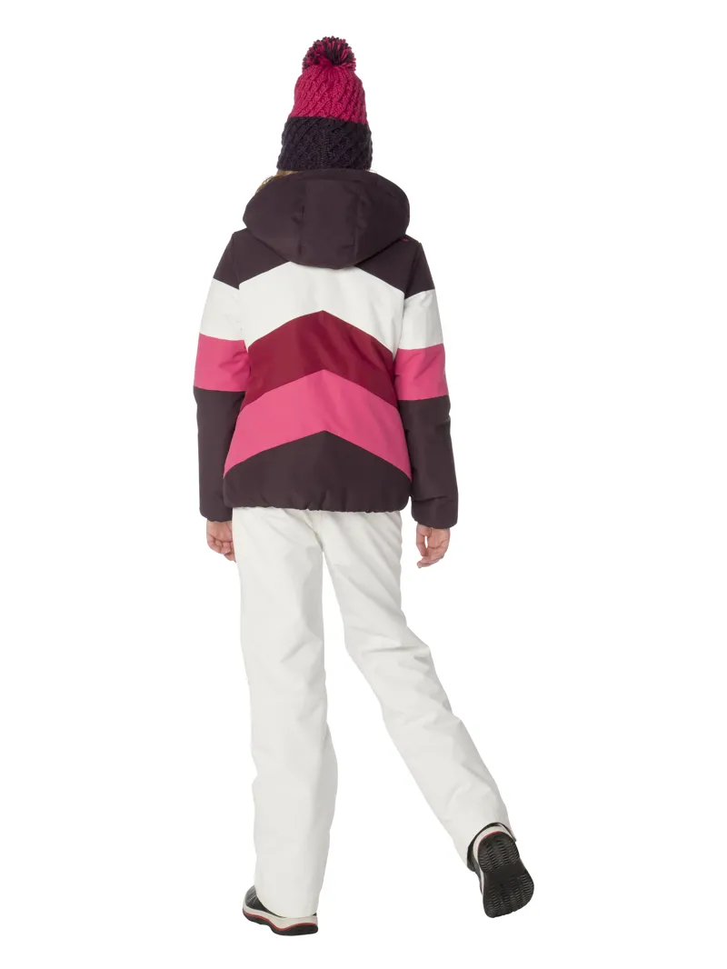 Protest Celeste Jacket Girls Ski Jacket in Red/Pink/White-3