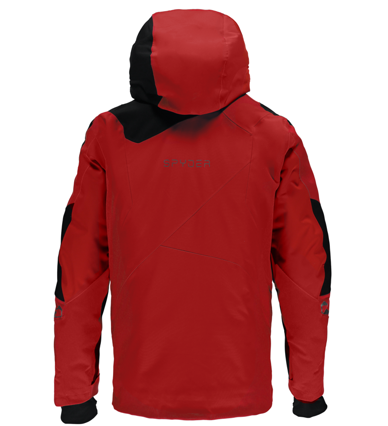 Spyder Leader Mens Ski Jacket In Red/Black/Red-1
