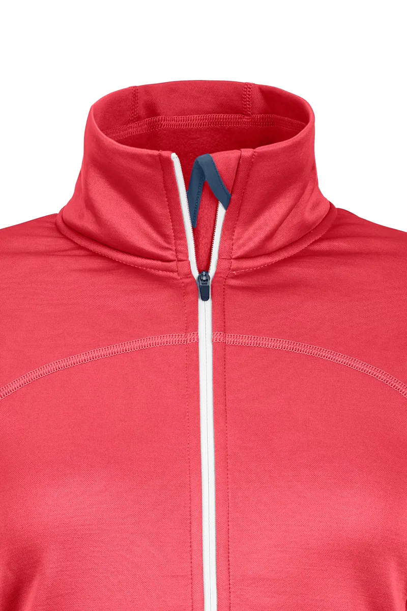 Ortovox Merino Fleece Womens Jacket in Hot Coral-1