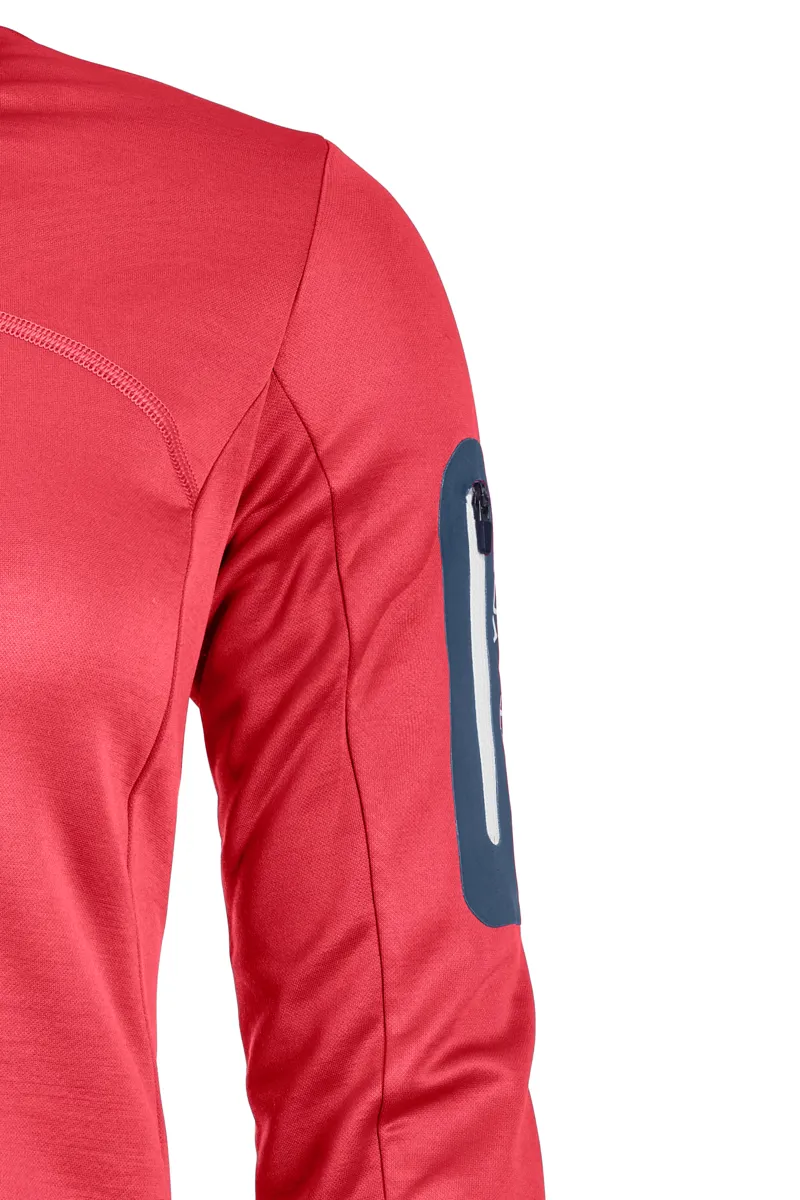 Ortovox Merino Fleece Womens Jacket in Hot Coral-2