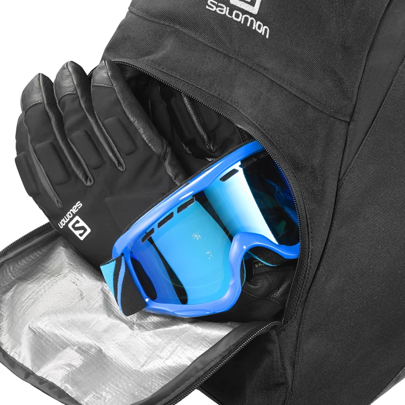 Salomon Ski Boot Bag in Black/Blue-2