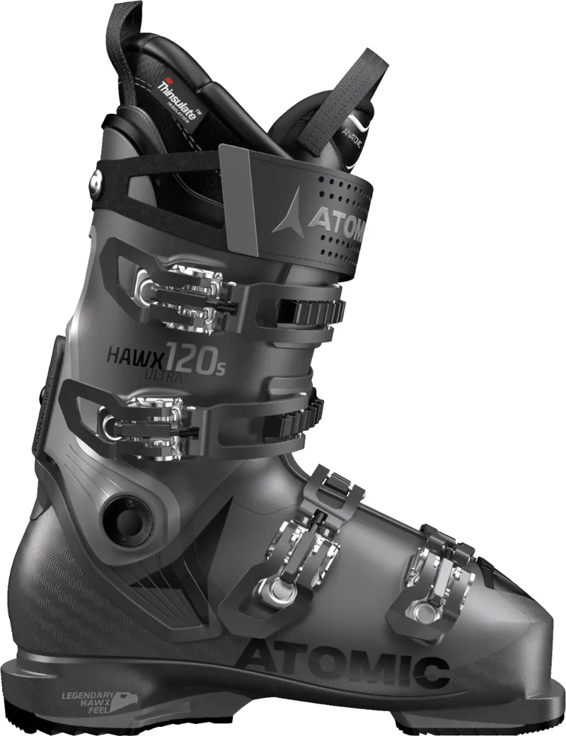 Atomic Hawx Ultra 120S Mens Ski Boots in Anthracite Grey