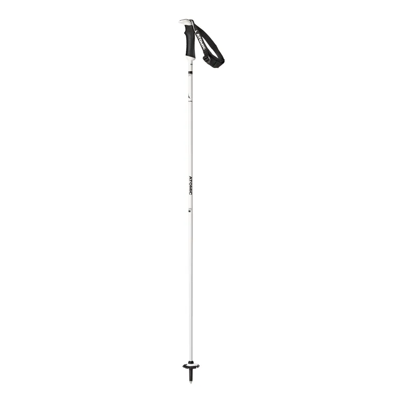 Atomic Carbon SQS Womens Ski Poles in White/Black