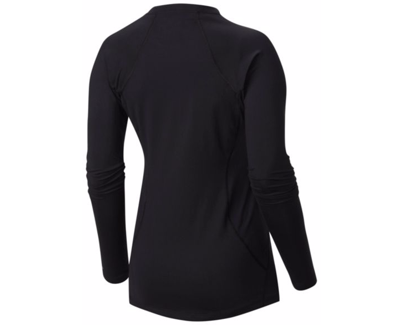 Columbia Mid Weight Womens LS Crewe Thermal Baselayer Top In Black-1