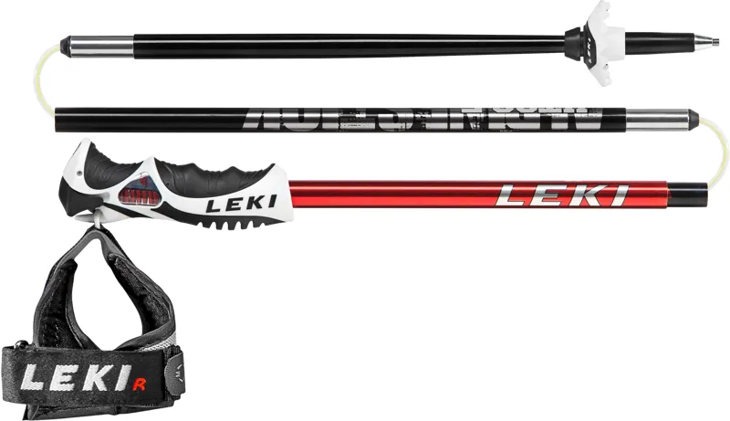 Leki Alpine Stick S Folding Ski Poles with Trigger Straps