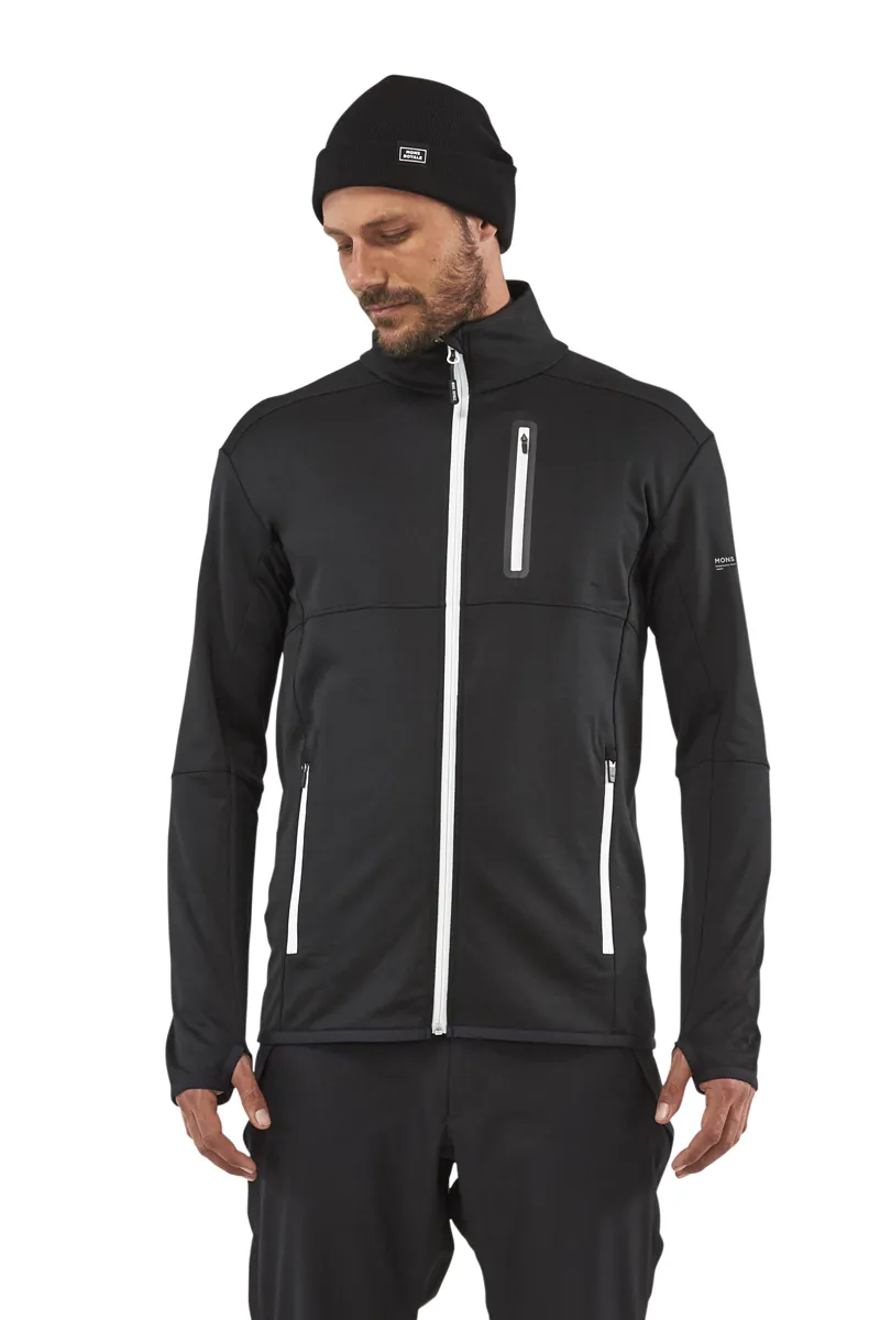 Mons Approach Tech Mid Jacket Merino in Black-2
