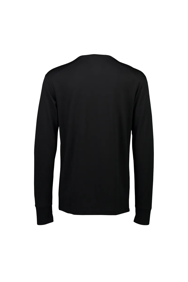 Mons Royale Alta Tech LS Crew Merino Top in Black-1