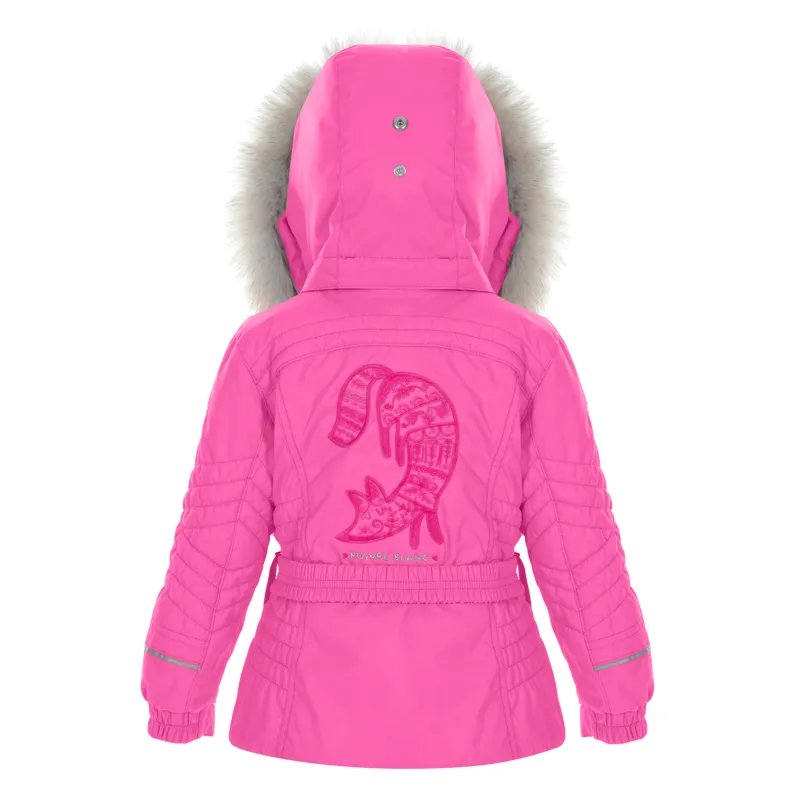 Poivre Blanc Pippa Girls Ski Jacket In Poppy Pink-1