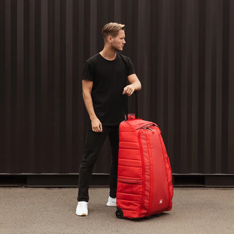 Douchebag Big Bastard 90L Roller Bag in Scarlet Red-4