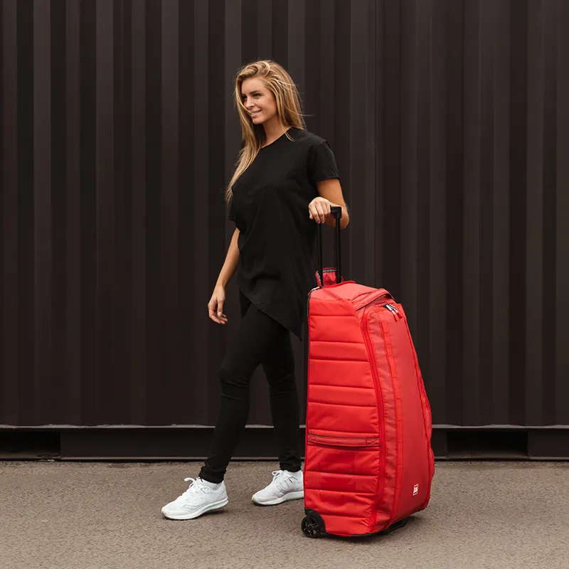 Douchebag Big Bastard 90L Roller Bag in Scarlet Red-5