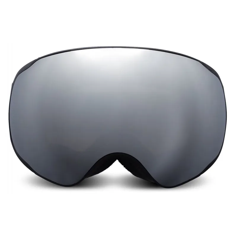 Bloc Evolution Ski Goggles in Black with Silver Mirror Lens-1