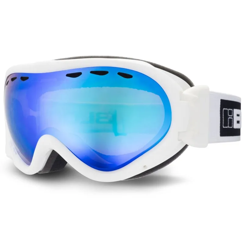 Bloc Spirit 3 OTG Ski Goggles in White with Revo Blue Lens