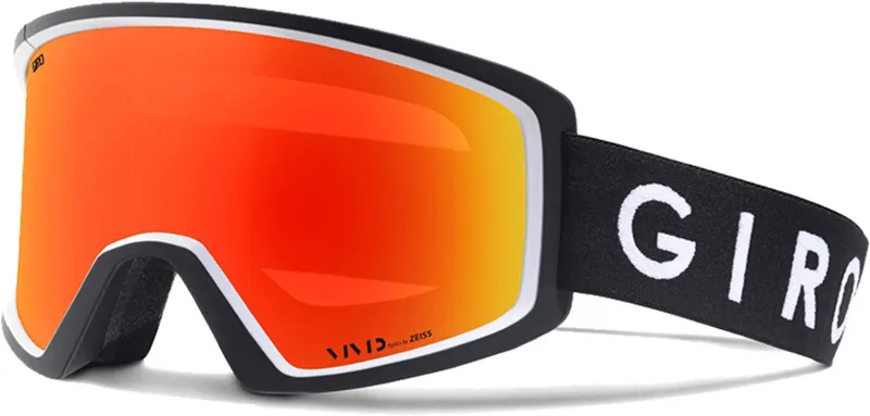 Giro Blok Ski Goggles in Black Core with Vivid Ember Lens-2