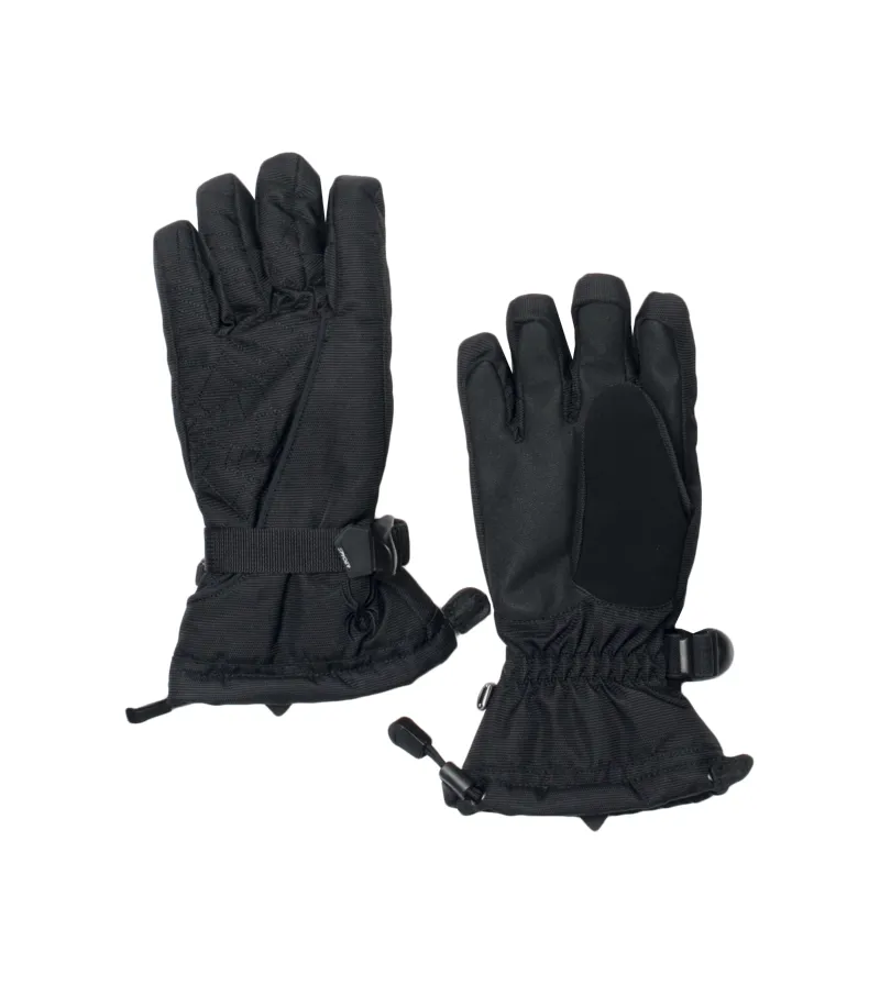 Spyder Boys Over Web Ski Gloves in Black The Ski Shop