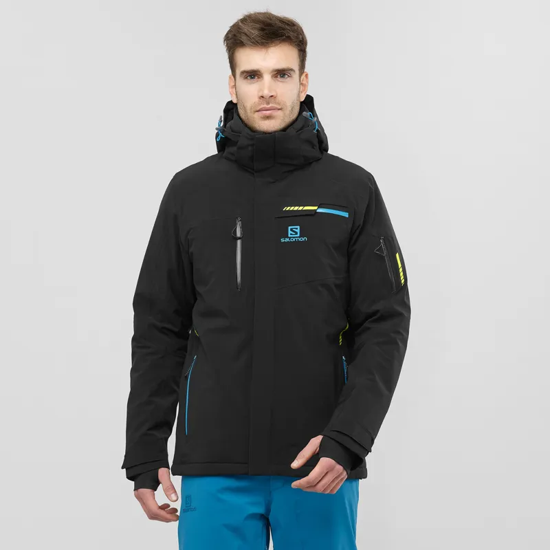 Salomon Mens Brilliant Ski Jacket in Black The Shopp