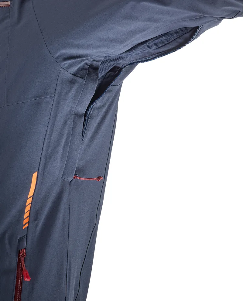 Salomon Brilliant Mens Ski Jacket in Night Blue-3