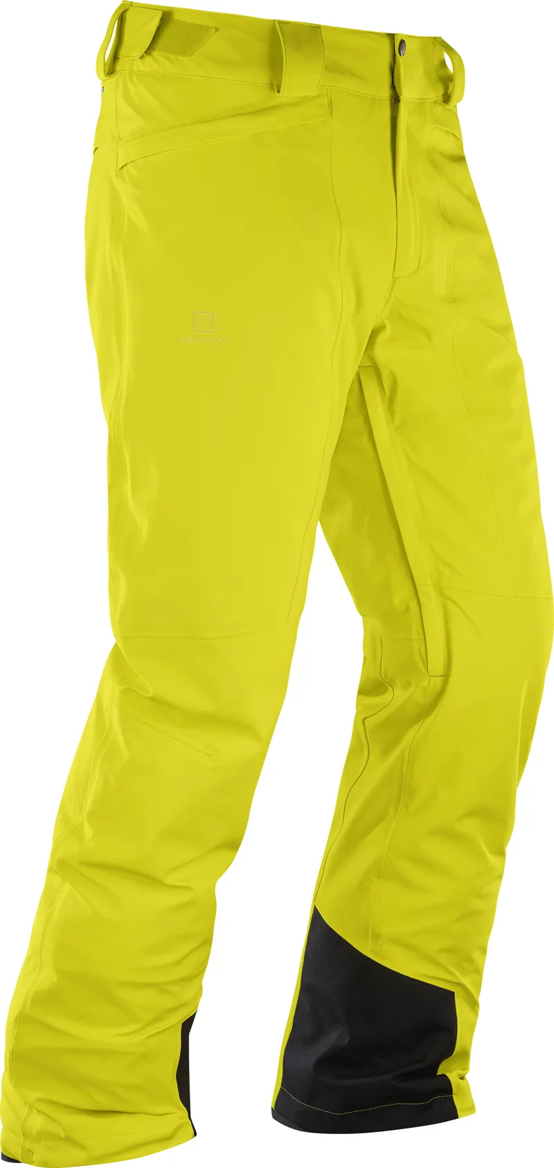 Salomon Icemania Mens Ski Pants In Sulphur Yellow-2