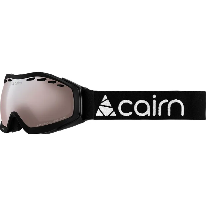 Cairn Freeride Double Spherical Lens Junior Ski Goggles in Black