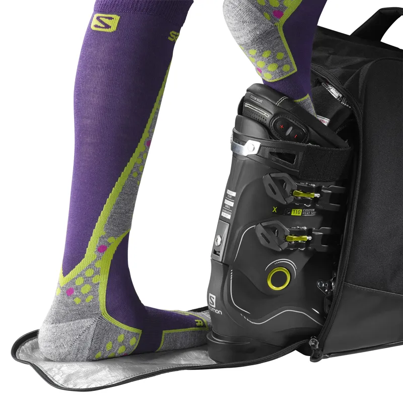 Salomon Ski Boot Bag in Black/Blue-1