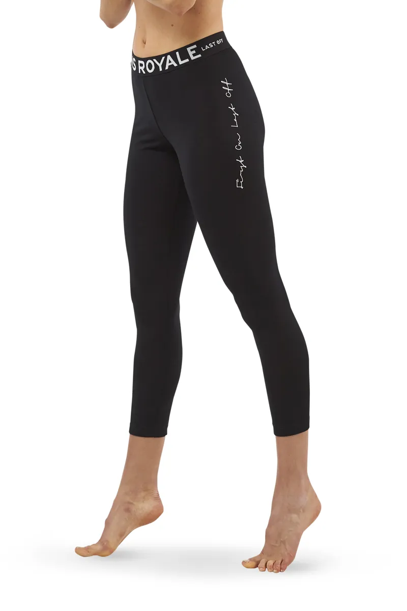 Mons Royale Christy Womens Merino Leggings in Black