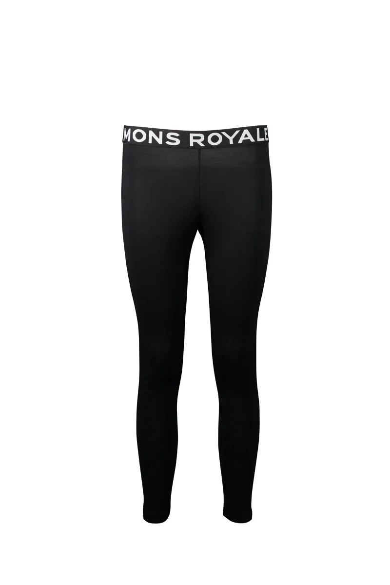 Mons Royale Christy Womens Merino Leggings in Black-1