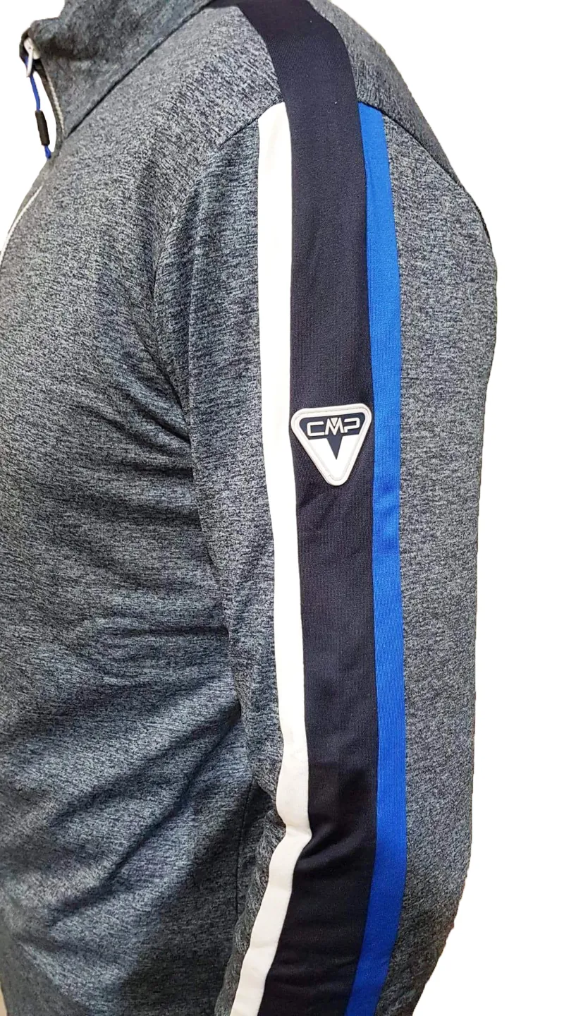 CMP Mens Eddy Softech Mid Layer Top in Blue-2