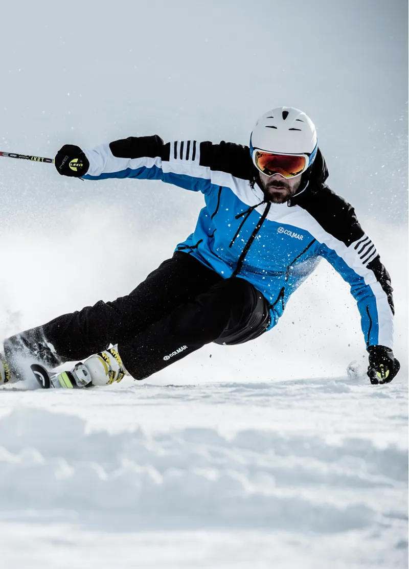 Colmar Shaw Mens Ski Jacket in Blue/White-2