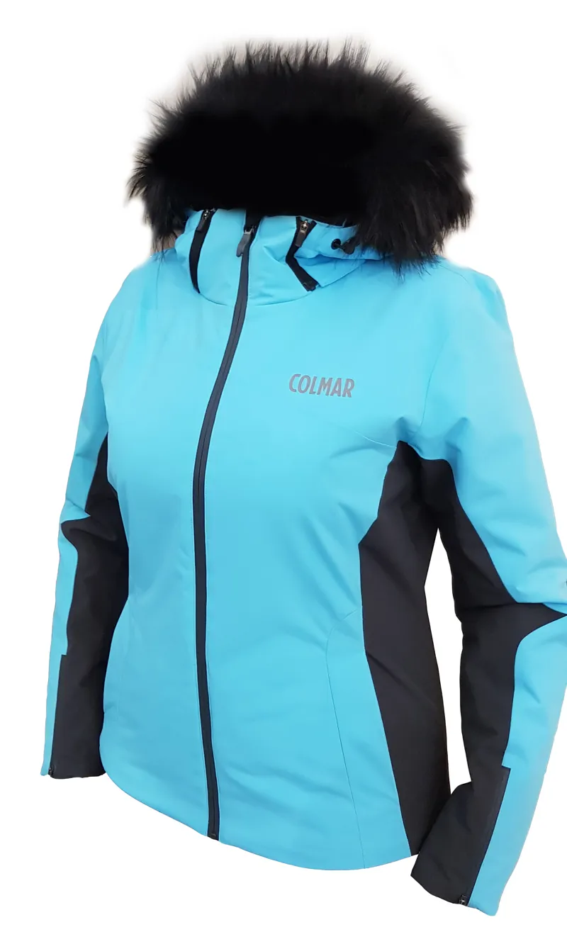 Colmar Meribel II Womens Ski Jacket in Aqua Blue
