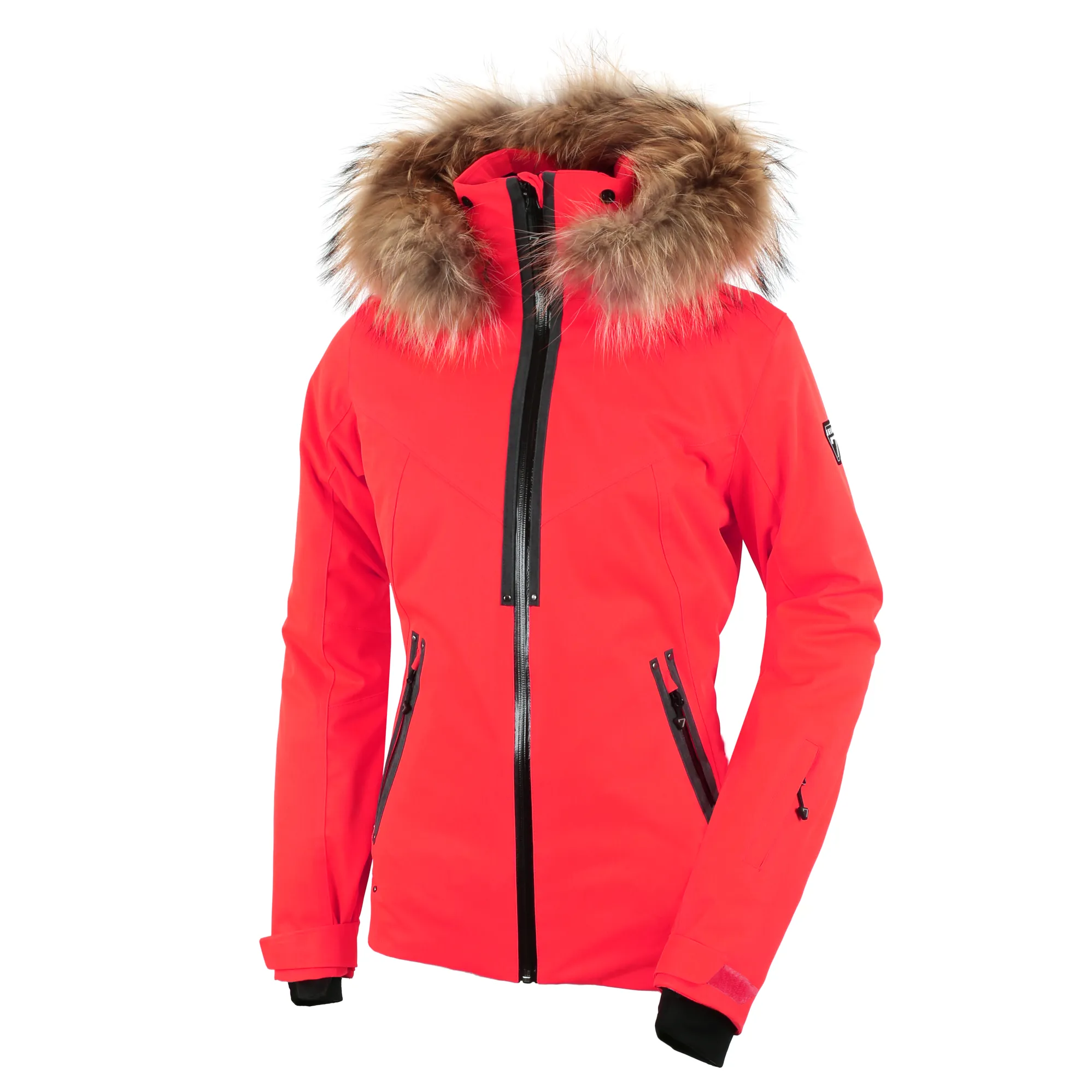 Degre Geod Womens Ski Jacket In Incandescent Red The Ski Shop