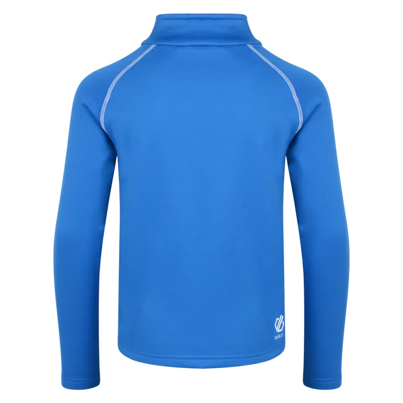 Dare2b Kids Consist Core Stretch Half Zip Midlayer Top in Oxford Blue-1