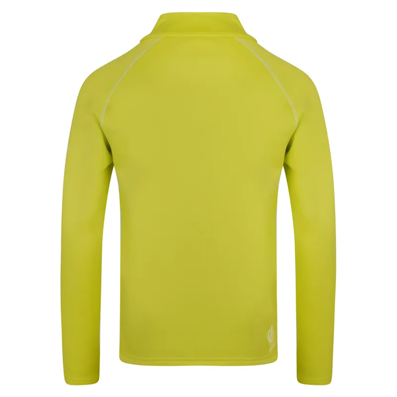 Dare2b Kids Consist Core Stretch Half Zip Midlayer Top in Citron Lime-1