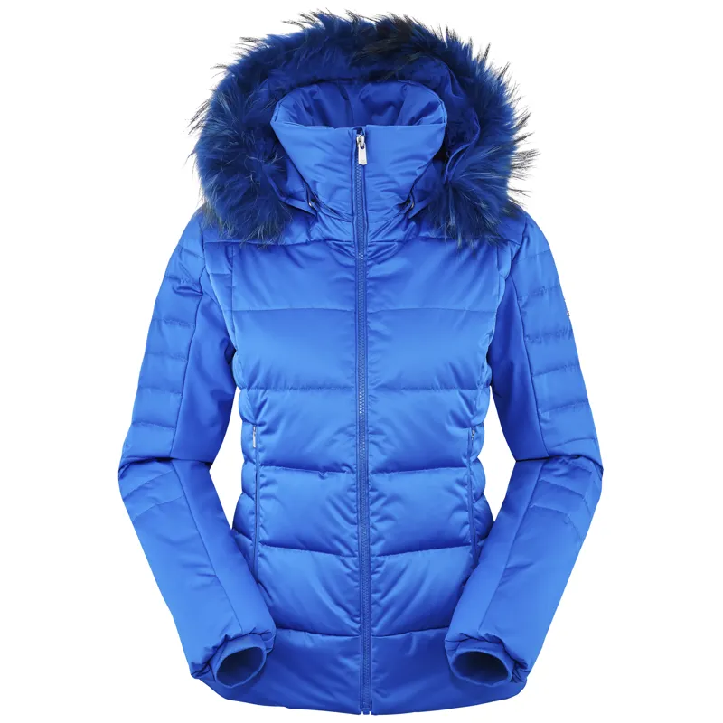 Eider Monterosa Fur Womens Ski Jacket In Royal Blue