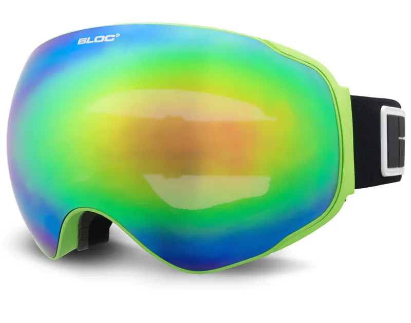 Bloc Evolution Ski Goggles in Green with Revo Green Lens