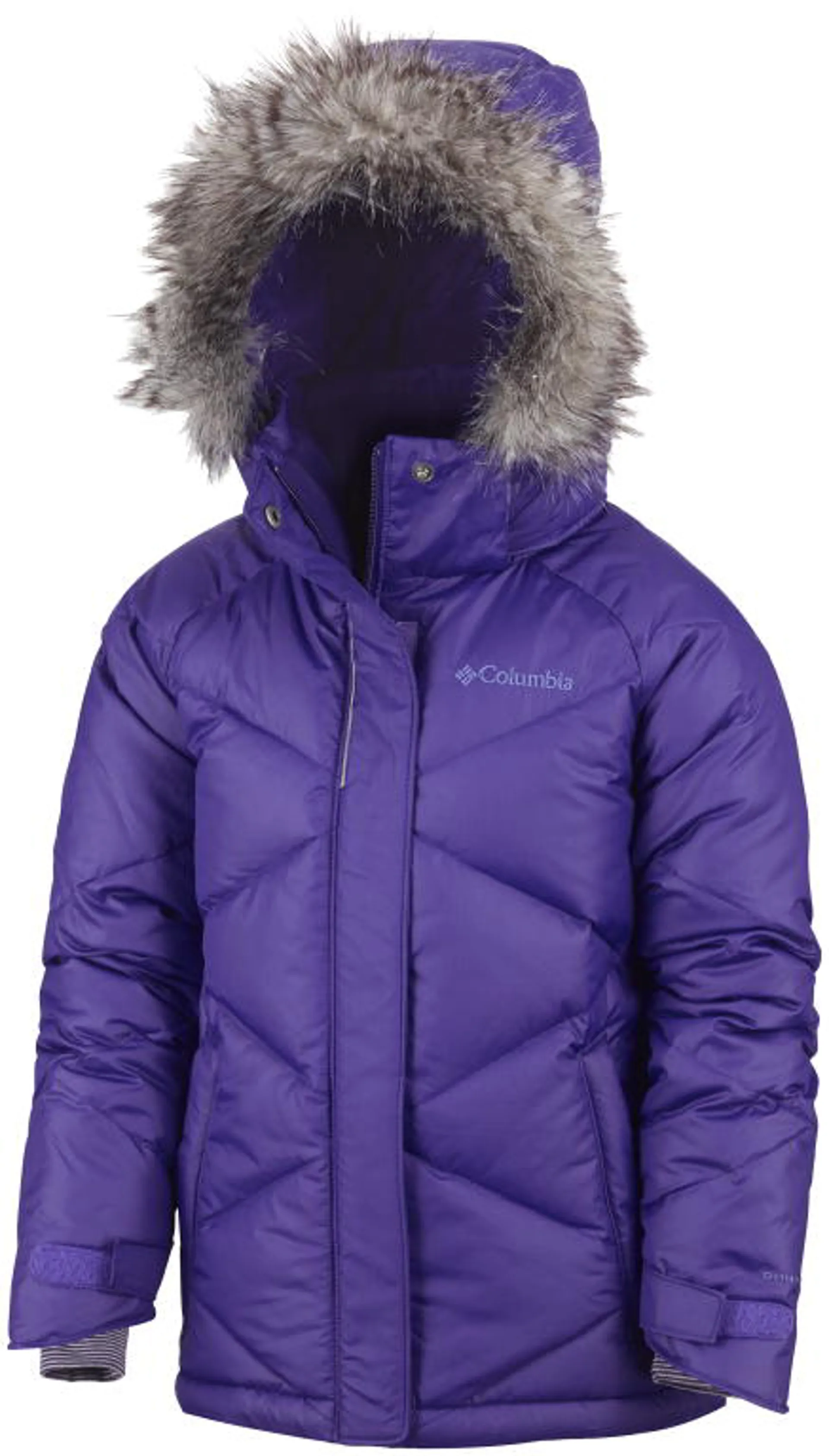 Columbia Mini Lady Down Girls Jacket in Purple | Waterproof 