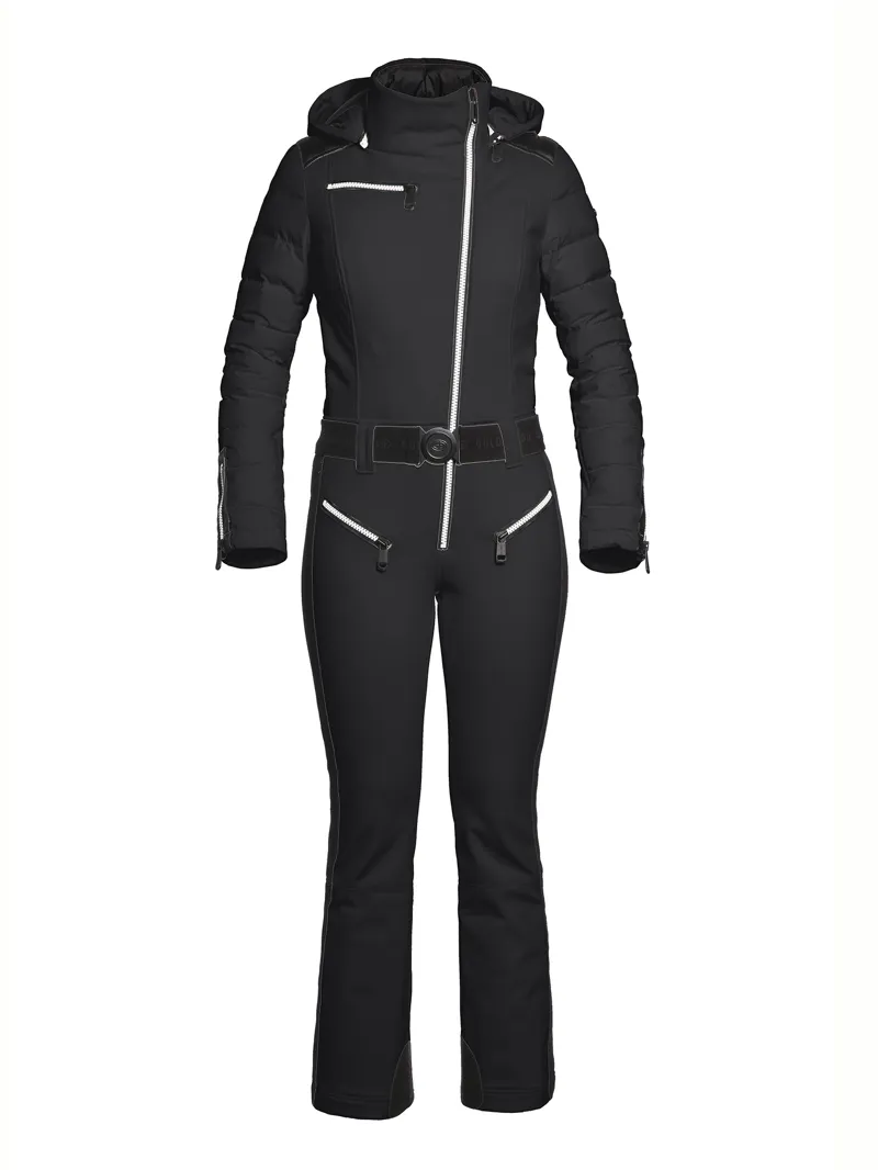 Goldbergh Flame Womens One Piece Ski Suit In Black The Ski Shop