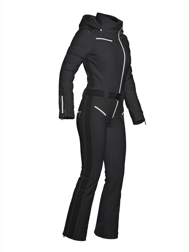Goldbergh Flame Womens One-Piece Ski Suit In Black-3