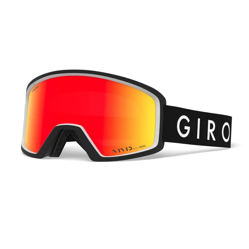 Giro Blok Ski Goggles in Black Core with Vivid Ember Lens