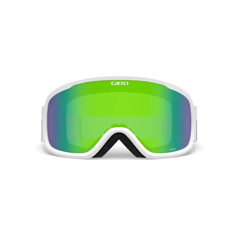 Giro Cruz Ski Goggles in White with Loden Green Lens
