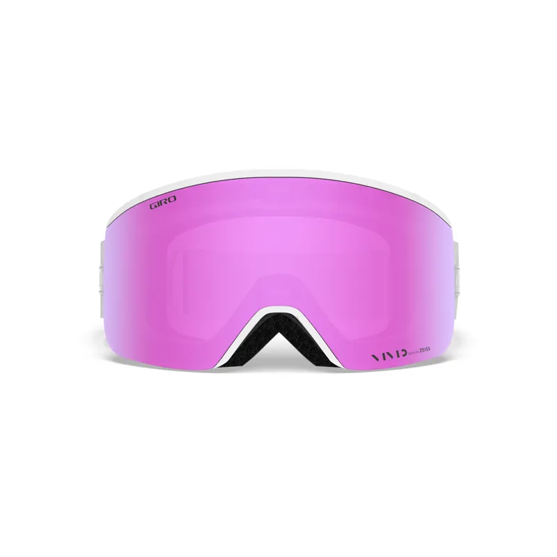 Giro Ella Goggles in White Zag with Vivid Pink and Infrared Lenses-1