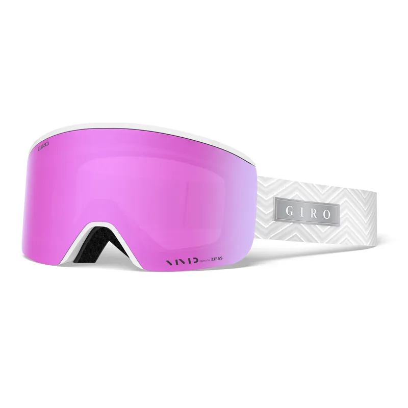 Giro Ella Goggles in White Zag with Vivid Pink and Infrared Lenses