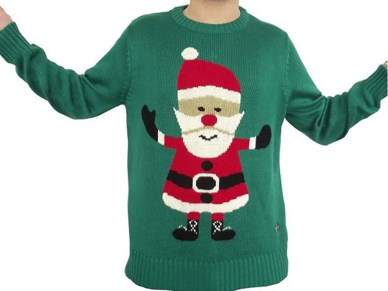 Crazy Granny Santa Christmas Jumper Unisex